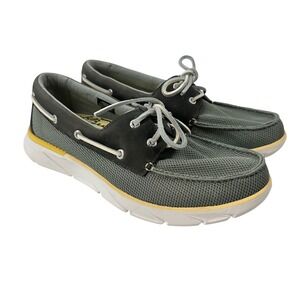 L.L.Bean Women's Boat Shoes Sneakers Gray Mesh‎ Leather Trim Size 11M